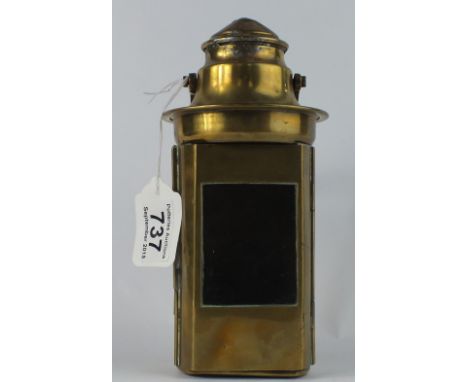Unmarked Brass Carriage Lamp
