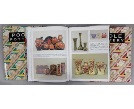 A collection of Pottery reference books to include Poole Pottery edition 2 & 3 and Moorcroft (3)