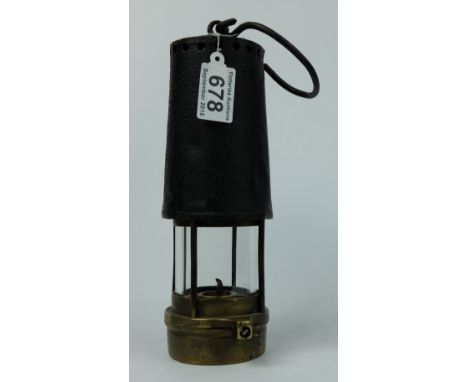 Davis Derby Miners Safety Lamp stamped 42