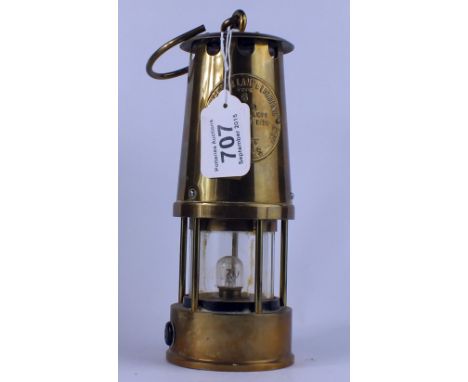 Eccles Projector Lamp & Lighting Type 6 approval B/28 B Miners Safety Lamp (electric conversion)