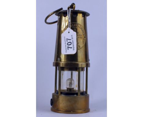 Eccles Projector Lamp & Lighting Type 6 approval B/28 B Miners Safety Lamp (electric conversion)