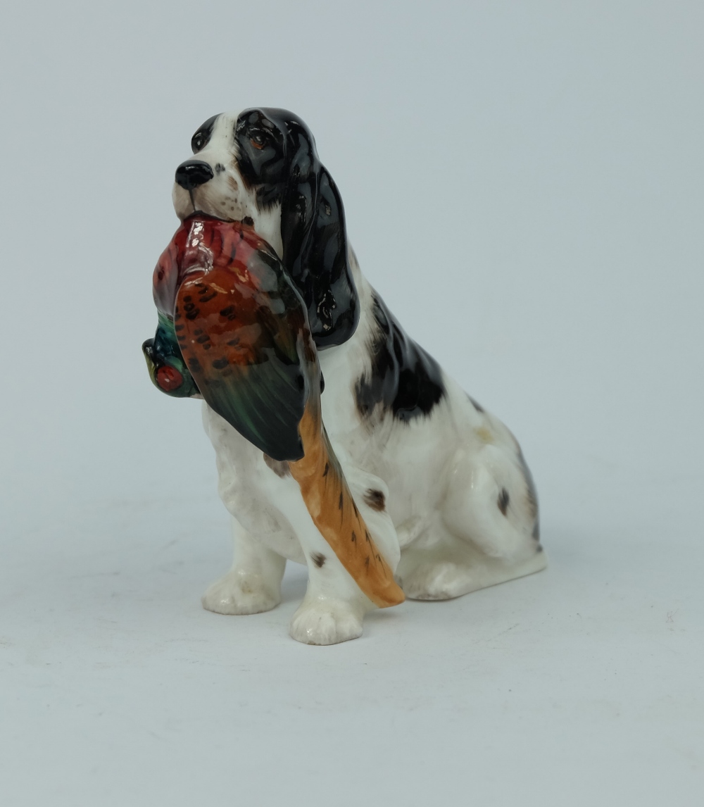royal doulton spaniel with pheasant in mouth