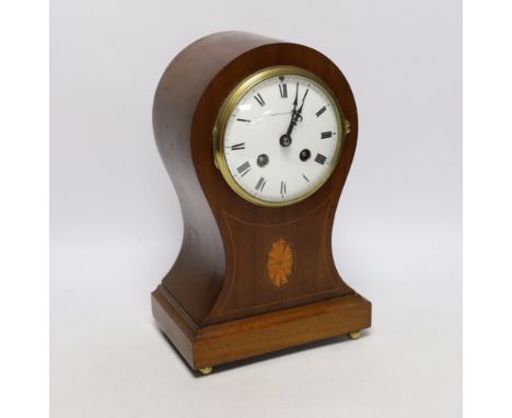 An Edwardian Mappin &amp; Webb balloon case mantel clock