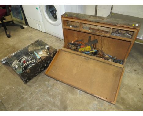 TWO VINTAGE TOOL CHESTS AND CONTENTS