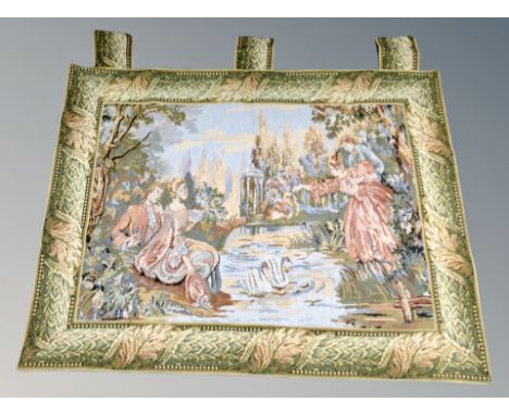 An old French tapestry  108 cm x 84 cm 