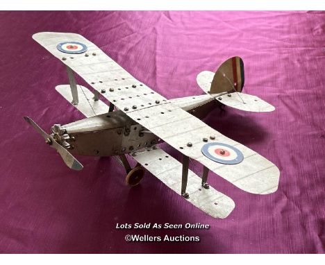 MECCANO BI-PLANE, MODEL UNKNOWN 