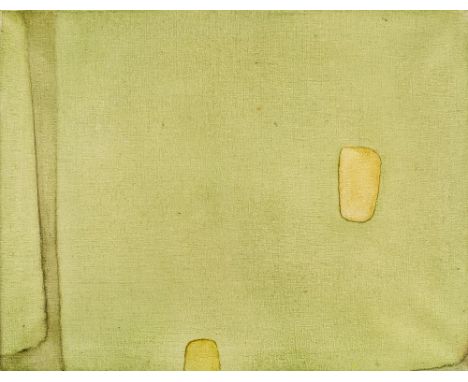 Ron Russell (1923-1994) Abstract No 5, 1964 signed and dated (to reverse) oil on canvas 35 x 45cm; with Robin Ball (20th Cent