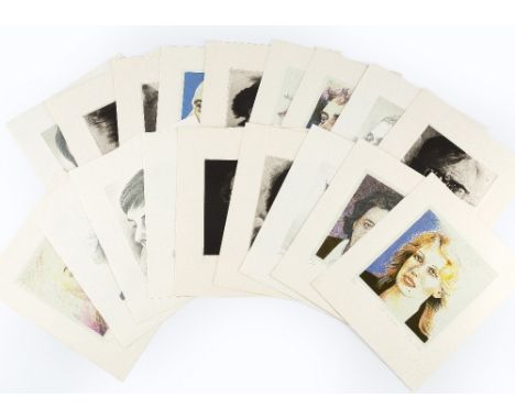 Terry Willson (b.1948) Eighteen Portraits, 1978 portfolio of 18 etchings, aquatints, lithographs and screenprints 92/100, eac