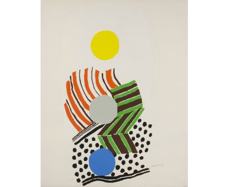 Sonia Delaunay (1885-1979) Rhythms, 1973 signed in pencil (lower right) lithograph 84 x 64cm.