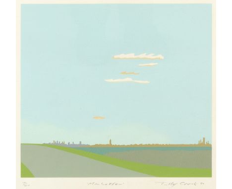 Tully Crook (b.1938) Manhattan, 1980 101/200, signed, dated, titled, and numbered in pencil (in the margin) lithograph 29.5 x