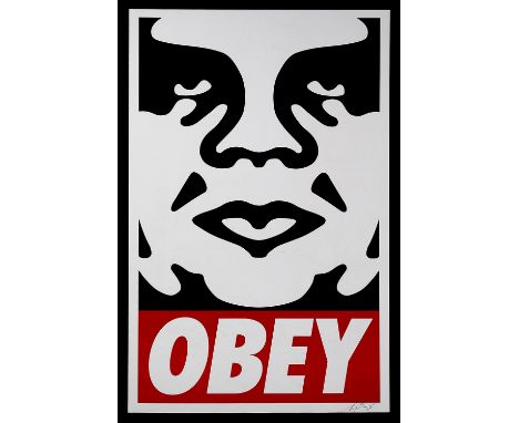 Shepard Fairy (b.1970) Obey, 2018 signed and dated in pencil (lower right) lithograph 91 x 61cm.