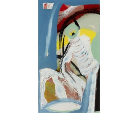 Jo Lanyon (Contemporary) Coast Road Runner, 2007 signed, titled, and dated (to reverse) oil on board 62 x 36cm.