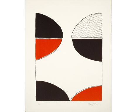 Terry Frost (1915-2003) Red and Black Linear, 1967 33/75, signed and numbered in pencil (in the margin) lithograph 78.5 x 58c