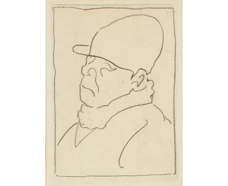 William Nicholson (1872-1949) Figure wearing a hat lithograph 23 x 16cm.