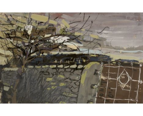 Douglas Swan (1935-2000) The Garden Gate mixed media 36 x 55cm. Provenance: Modern British Gallery, London.