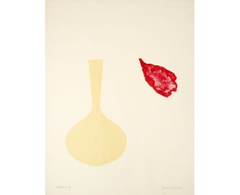 Derrick Greaves (1927-2002) Vase and Falling Petal, 1971 artist's proof, signed in pencil lithograph 66 x 50cm, unframed. Pro