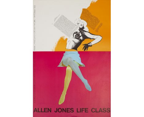 Allen Jones (b.1937) Life Class, 1968 exhibition poster for Editions Alecto Ltd, London offset lithograph 85 x 54.5cm, unfram