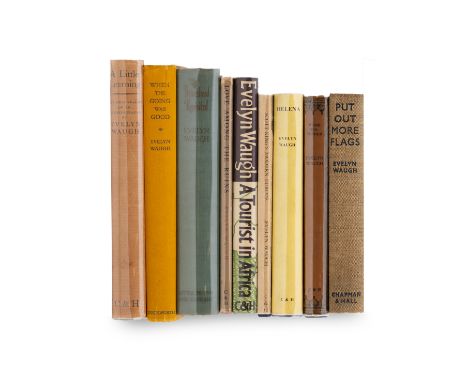 EVELYN WAUGH - A COLLECTION To include nine titles:  A Little Learning   When the Going was Good - sold with COPY of original