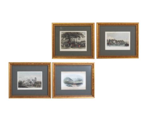 FOUR 19TH CENTURY VIEWS OF INDIA Comprising: Arrival of Contingent Force of Sikh Irregular Cavalry; The Residency Lucknow; Vi