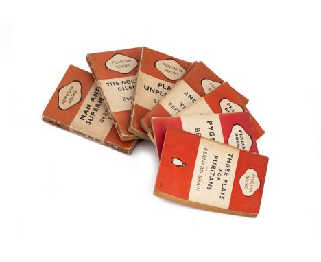 BERNARD SHAW - EIGHT PENGUIN BOOKS To include:  Three Plays for Puritans - Reprinted 1949  Pygmalion - Reprinted July 1946, S