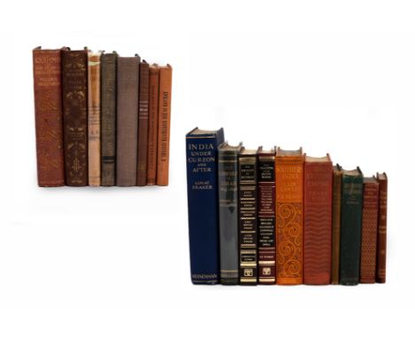 A GROUP OF MAINLY INDIAN AND BRITISH HISTORY BOOKS To Include:   India Under Curzon and After - Lovat Fraser (with a copy of 