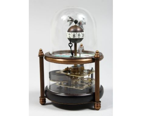 A NOVELTY AQUARIUM TABLE TOP CLOCK 6ins high.