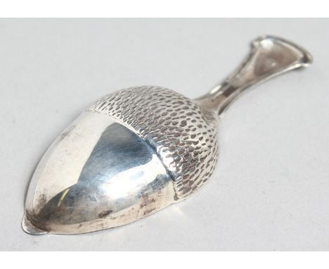 A .925 SILVER ACORN CADDY SPOON