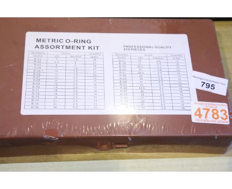 New metric O ring assortment kit, 419 pieces. P&amp;P Group 2 (£18+VAT for the first lot and £3+VAT for subsequent lots) 