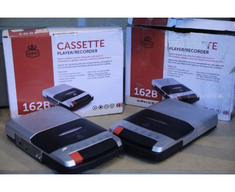 2x GPO cassette player / recorder. GPO162B. In working order. Not available for in-house P&amp;P. 