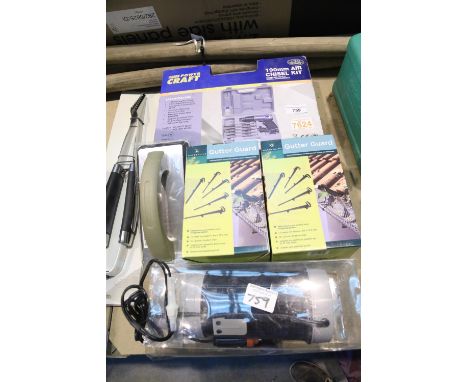 Powercraft 190mm air chisel set and glitter guards etc. Not available for in-house P&amp;P. 