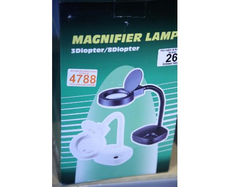 New adjustable magnifying lamp. Not available for in-house P&amp;P. 