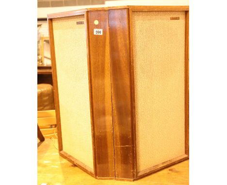 Pair of vintage wood cased Tannoy floor speakers (un-tested) twelve inch dual, believed Chatsworth model. 12 Dual - 036617 an