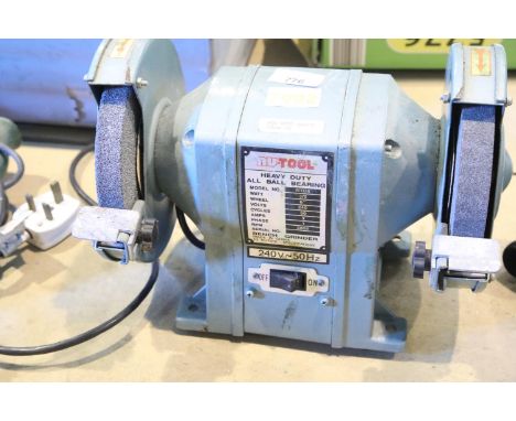 Nutool bench grinder model NTG6. Not available for in-house P&P.Condition Report: All electrical items in this lot have been 