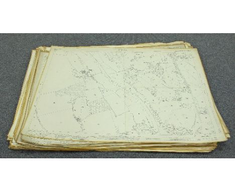 A quantity of 1901 and other edition Ordnance Survey maps, 1:2500, mostly Monmouthshire and Herefordshire Condition Report: A