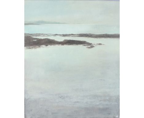 Graham Stokes [ARR]/Rocky Shore/monogrammed/with label on the back/oil on board, 95cm x 77cm/Note: Artist's Resale Right ("Dr