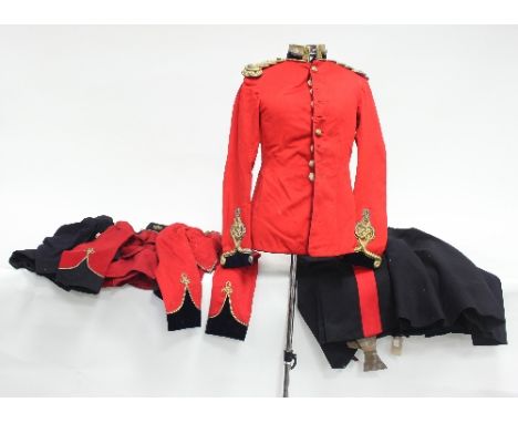 The uniforms of Anthony Hamilton and Claud Esme Vivian, Militia Engineers, Royal Horse Artillery, comprising cape, dress unif