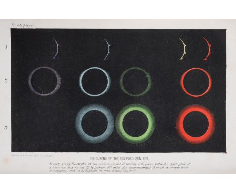 Astronomy.- The Sun.- Lockyer (J. Norman) Contributions to Solar Physics, first edition, colour frontispiece and plates, some