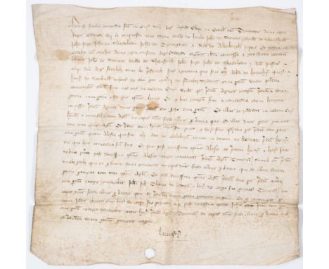 Lancashire, Darwen.- Final agreement in the king’s court at York, in the octaves of Trinity, between William de herle, John d