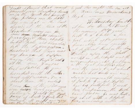 England to Australia.- Wickes (Edmund, emigrated to Australia and later to New Zealand, 1836-1913) Log for the Ship Strathfie