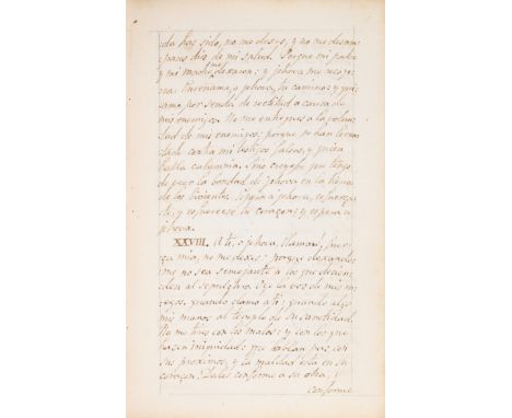Bible, Spanish.- Russell (Christopher, translator, of the 17th Foot Regiment, son of the Rev Cecil Russell, Vicar of Drumcree