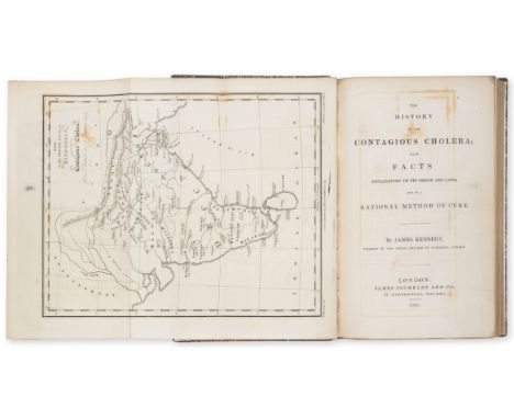 Medicine.- Kennedy (James) The History of the Contagious&nbsp;Cholera..., first edition, 2 folding engraved maps of India &am