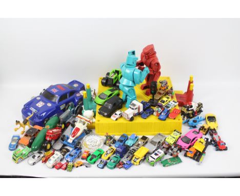 Rock'em  Sock'em Robots - Corgi - Hot Wheels and more. Roock'em  Sock'em Robots, unboxed, functional, no ring guards or box b