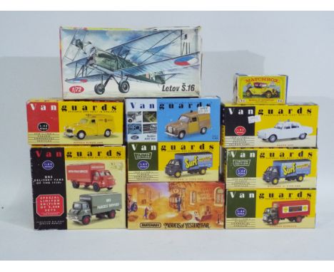 Corgi, Matchbox, KP Models - 10 x boxed die-cast model vehicles and a KP Models 1:72 scale Letov S.16 model - Lot includes 8 