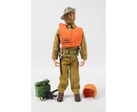 Palitoy, Action Man - A Palitoy Action Man figure in Royal Marines Exploration Team outfit. The blonde flock haired and beard