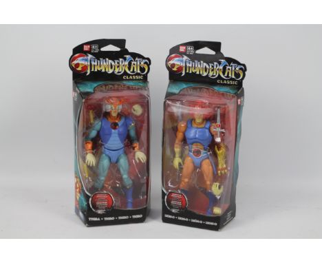 Ban Dai, ThunderCats - 2 x ThunderCats classic models. Tigro and Lion-O. Both in original windowed packaging. Tigro comes wit