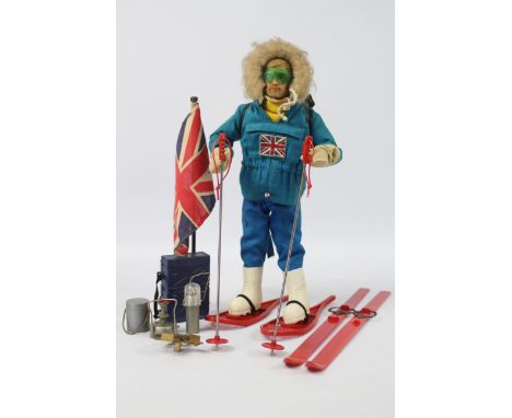 Palitoy, Action Man - A Palitoy blonde flock haired and bearded Action Man figure in Polar Explorer outfit, with some accesso