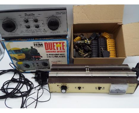 A selection of power controllers and similar to include a H-M Duette transformer/controller, boxed, a further H-M Duette (unb