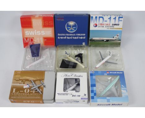 Aero Classics - Dragon Wings - Tucan Line  - A collection of 6 boxed diecast 1:400 scale model aircraft in various carrier li