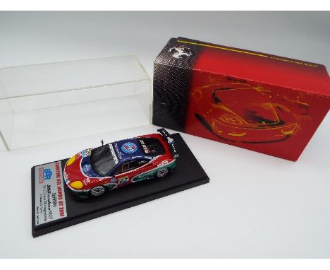 BBR Models - a 1:43 scale model Ferrari 360 Modena N/GT, FIA GT France 2001 # EX08, team/driver Pescatori - Terrien, appears 