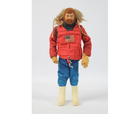 Palitoy, Action Man - A Palitoy ginger flock haired and bearded Action Man figure in Polar Explorer outfit. The gripping hand